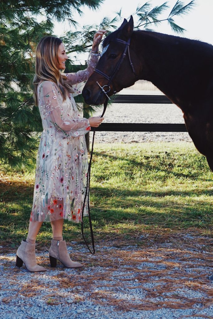 Holiday embroidered dresses