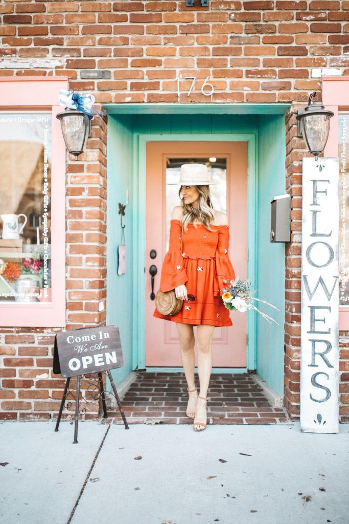 Free people counting daisies red dress