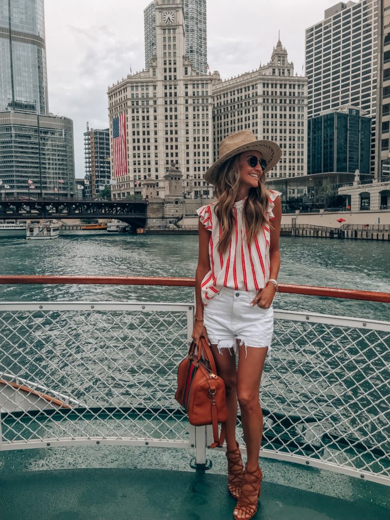 Chicago boat ride | The Ultimate Weekend in Chicago featured by popular Indianapolis travel blogger, Karina Style Diaries