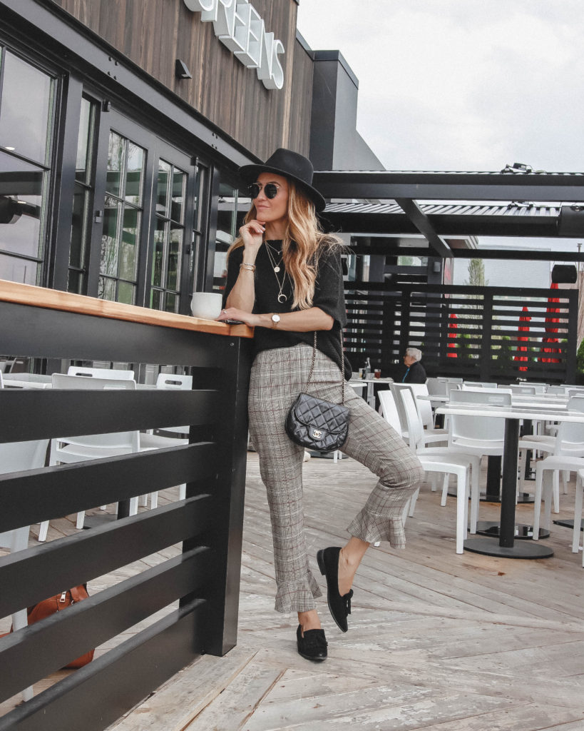 sweater and plaid pant | Fall Essentials featured by popular Indianapolis fashion blogger, Karina Style Diaries