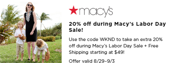 MACY'S LABOR DAY SALE - Labor Days Sales featured by popular Indianapolis fashion blogger, Karina Style Diaries