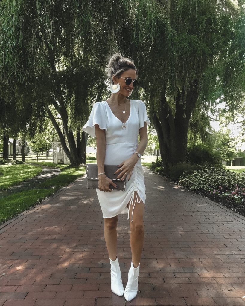 Vici Collection white dress | The Ultimate Short Trip Packing List featured by top Indianapolis travel blogger, Karina Style Diaries