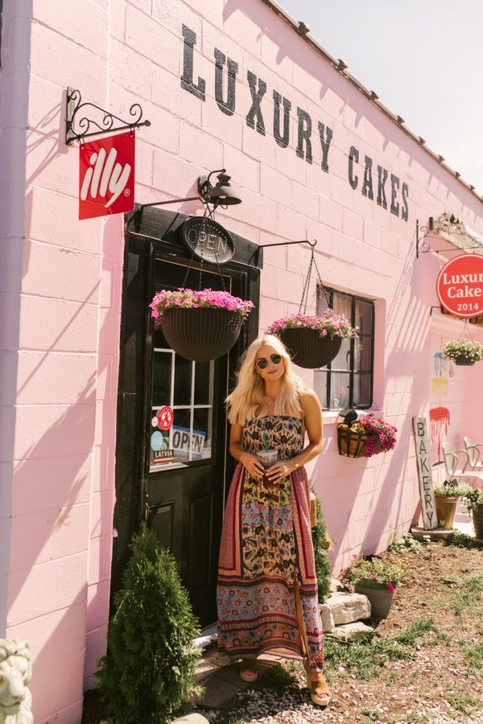 Katheleen Post boho maxi dress brown wedges