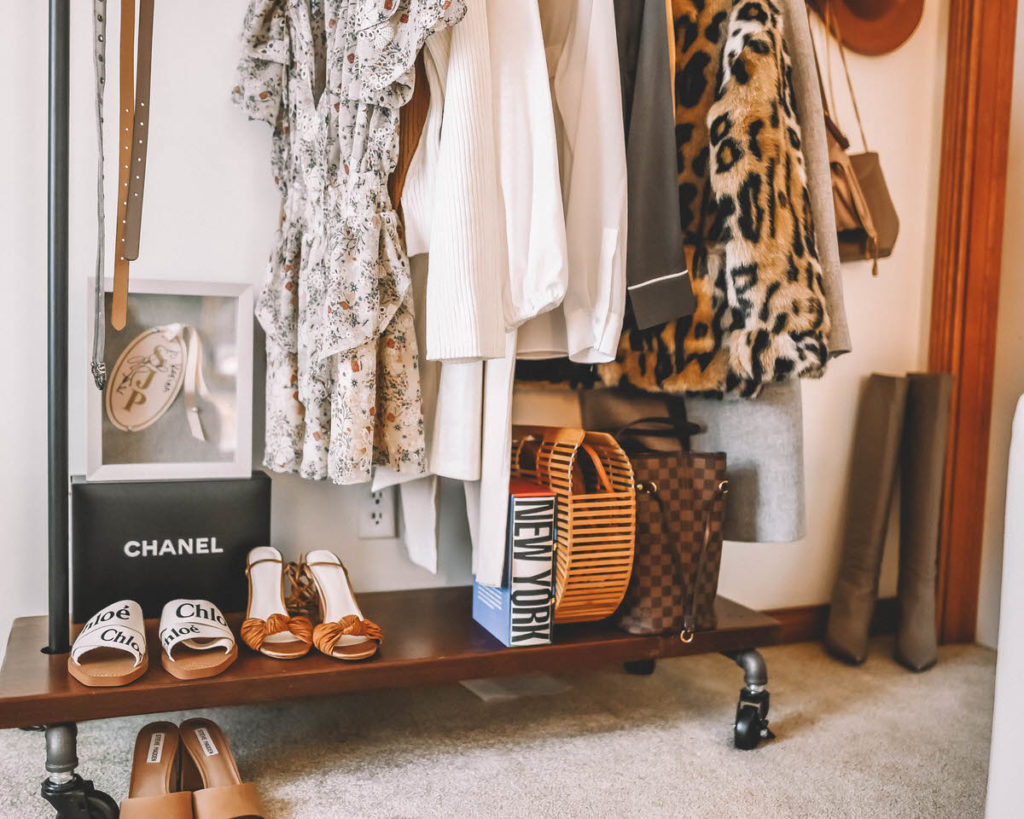 Karina Style Diaries Home Office clothing rack decor ideas