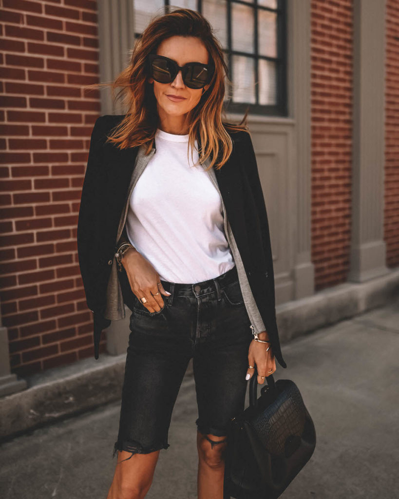 4 ways to wear bermuda jeans street style