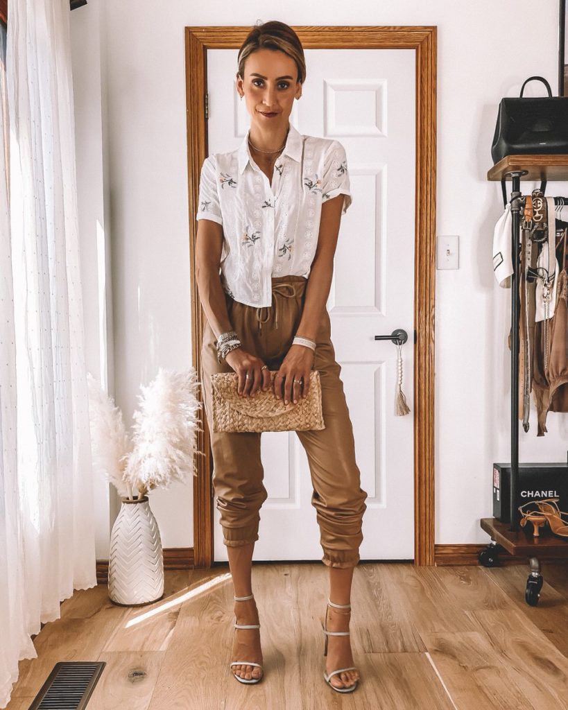 7 Ways to style Faux Leather joggers for all occasions