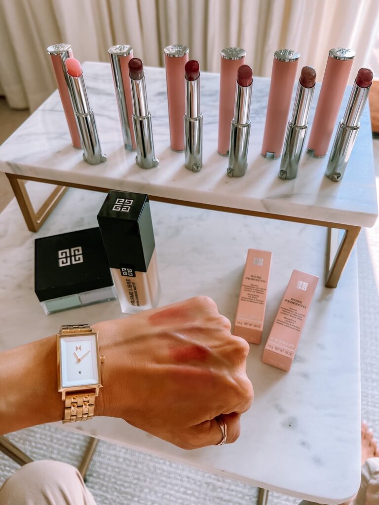 Karina wears givenchy lip balm