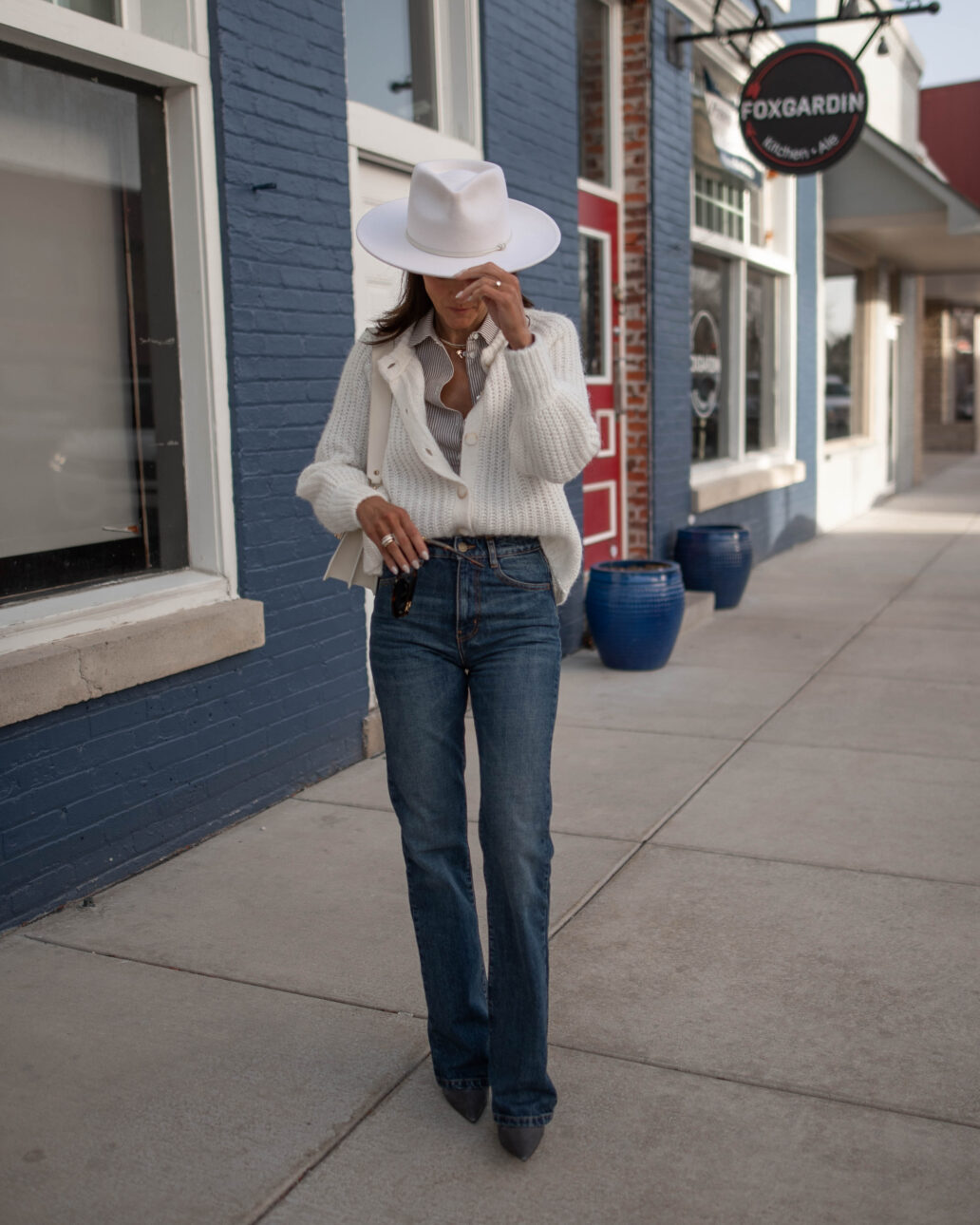 Sezane Emile cardigan tomboy shirt