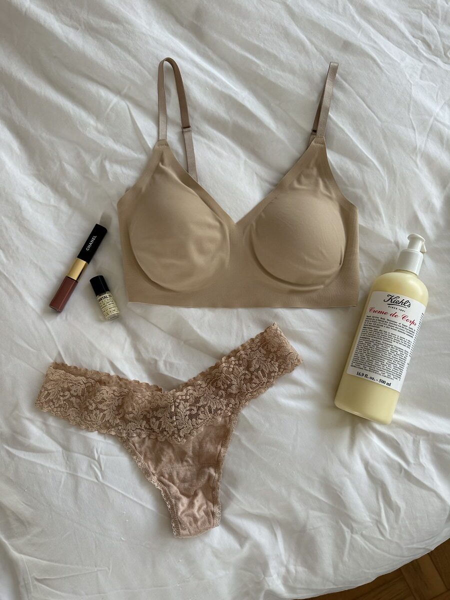 Nsale best lingerie finds tru & co bra hankie panky kiehls creme des corps