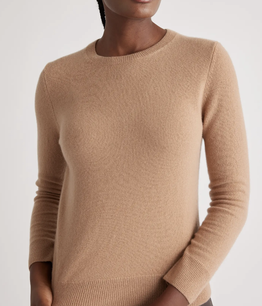 tan cashmere sweater